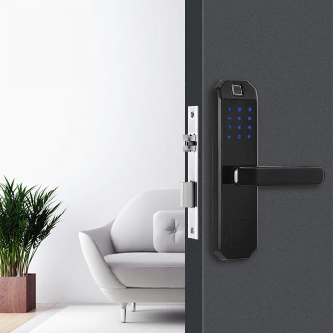 Cerradura de puerta eléctrica de la huella dactilar de la red inalámbrica para el apartamento garantía de 2 años 0