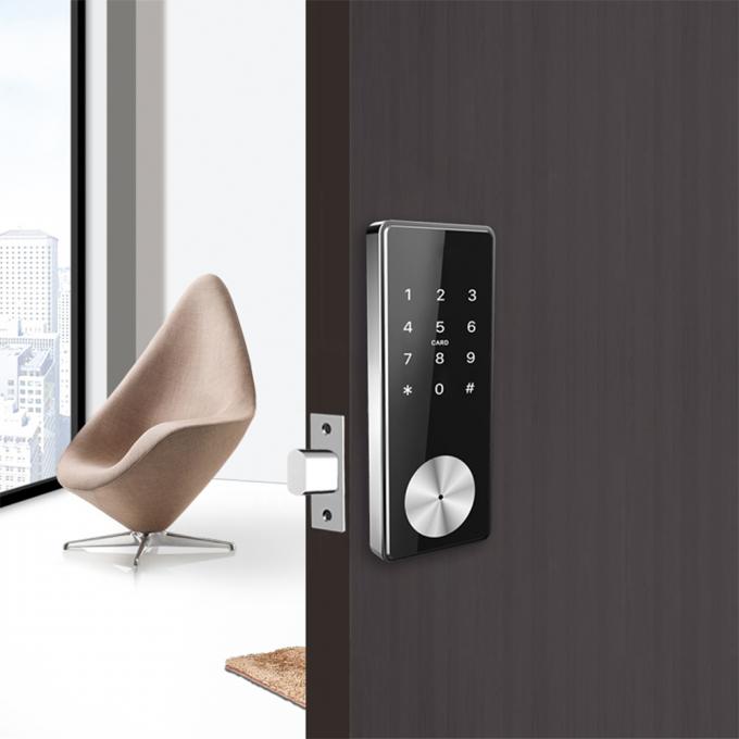 Código electrónico de puerta de las cerraduras de Bluetooth de puerta de la cerradura OLED de la pantalla simple electrónica elegante del resplandor sin la manija 1