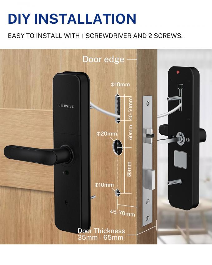 Cerradura de puerta biométrica de la cerradura del OEM de la huella dactilar elegante teledirigida de la seguridad en el hogar 5