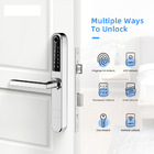 Llave mecánica de puerta de la puerta deslizante del oscilación de la cerradura de la huella dactilar ultrafina elegante de aluminio de Bluetooth