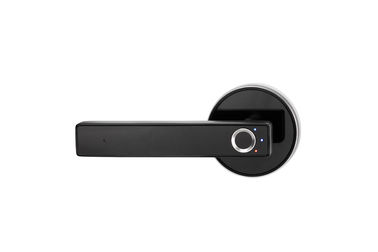 Cerradura electrónica del tirador de puerta de Digitaces de la huella dactilar biométrica simple negra elegante