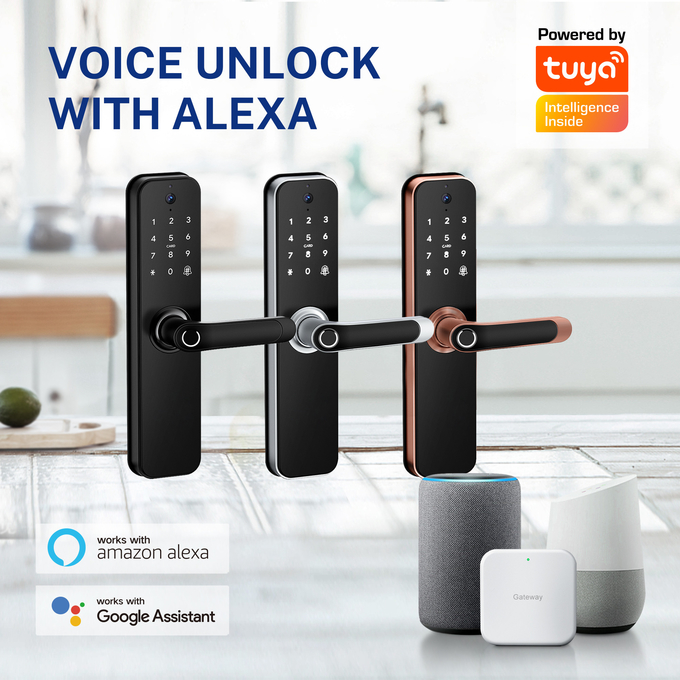Cerradura de puerta video del timbre del Smart Home de la cerradura de Tuya APP Bluetooth 4