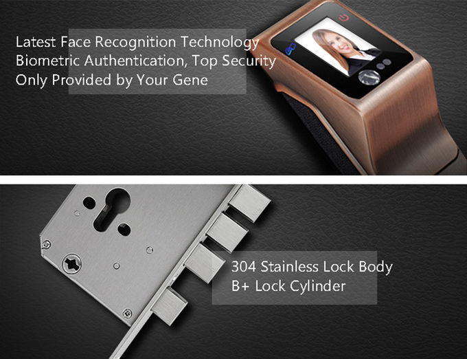 Elegantes biométricos hacen frente a la información no- infrarroja del tacto de la cerradura de puerta del reconocimiento - recoja la manera 1