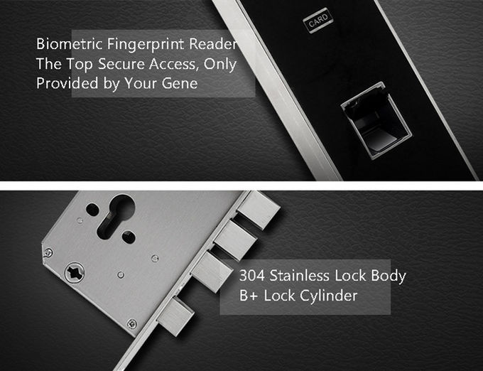 Código durable dinámico y llave electrónica de la cerradura de puerta del dormitorio de la huella dactilar de la contraseña del APP 1