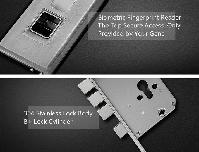 Cifre instantes de oro del botón de cerradura de puerta de la huella dactilar los menos de 0,5 segundos - en tecnología 0