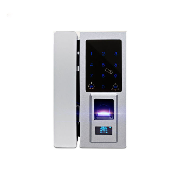 Cerradura de puerta de cristal de la seguridad de la huella dactilar de la combinación electrónica biométrica elegante de Digitaces 0