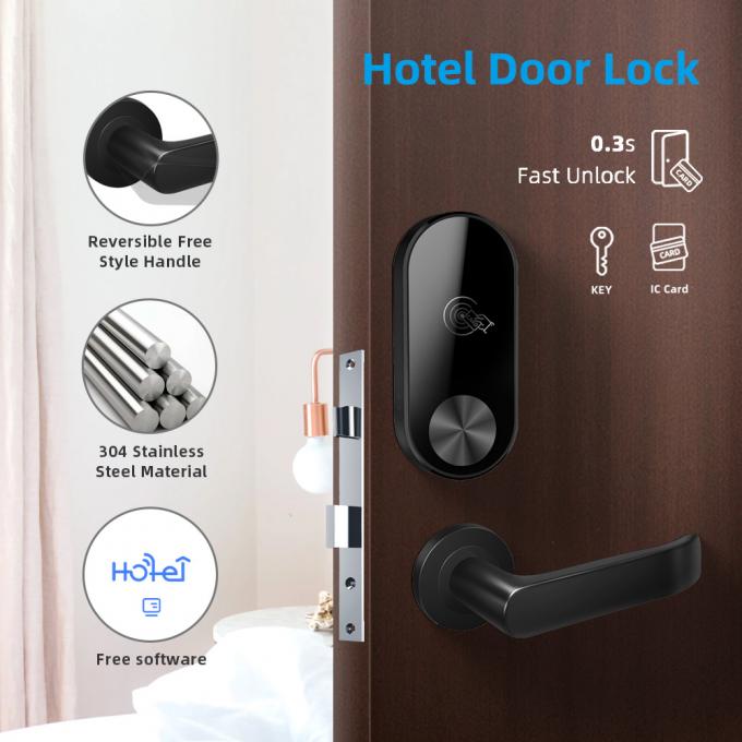 Tipo partido aleación de la cerradura de la llave electrónica de las cerraduras de puerta del hotel del cinc 1
