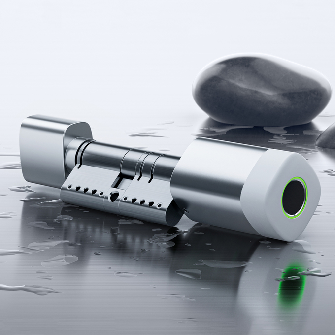 Tarjeta de huella digital de Liliwise RFID Cerradura de puerta impermeable WiFi ajustable BLE Tuya Ttlock Cerradura de cilindro inteligente para reemplazar el viejo mec&aacute;nico 1