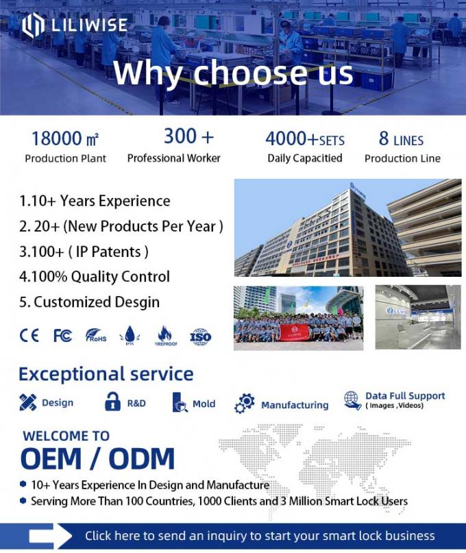 Liliwise Waterproof Fingerprint Smart Lock Ttlock Tuya Face Recognition Wifi 3D Smart Door Lock With Camera  Wifi 0