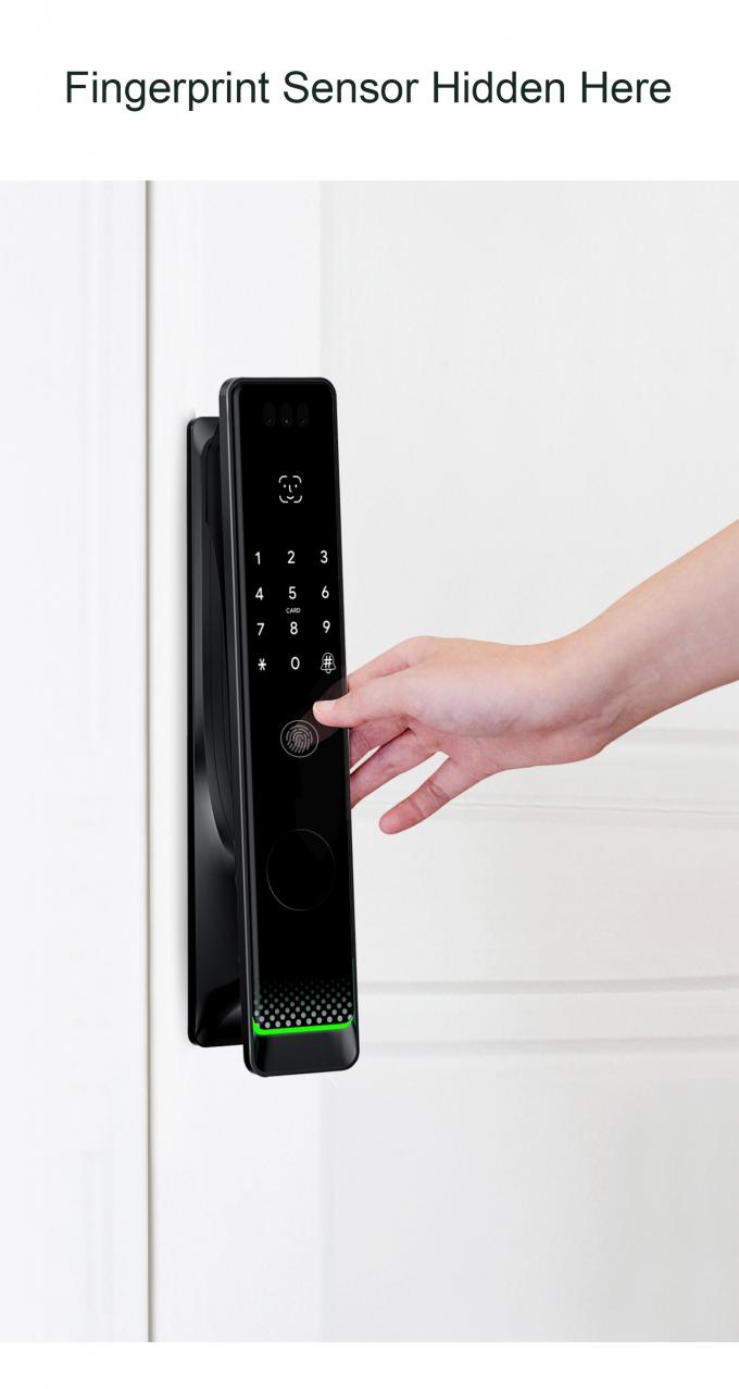 Seguridad Liliwise Tuya Wifi Cerradura Inteligente Cerraduras electr&oacute;nicas inteligentes Huellas dactilares sin llave Blindado digital puerta Smart Lock 12