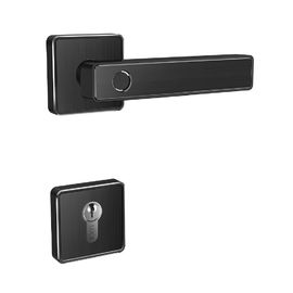 Puerta de Smart del cilindro de Digitaces de la alarma de la cerradura de puerta de la manija de la huella dactilar de Wifi Bluetooth
