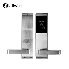 Sistema de madera de la cerradura de puerta de Rfid de la puerta, cerradura de puerta elegante de la llave electrónica para los hoteles