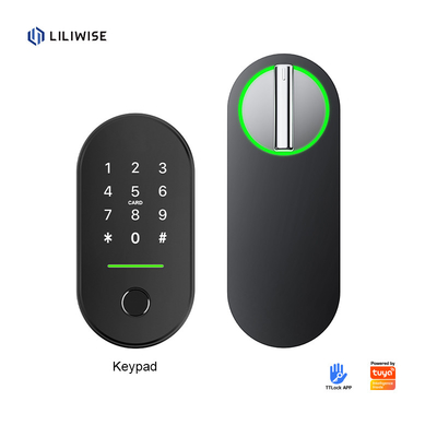 Liliwise Hot Sale Cerradura Smart Home Interior Tuya Ttlock Seguridad Cerradura Digital Wifi Cerradura inteligente con llave