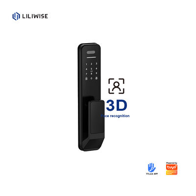 Liliwise Seguridad Digital Campanilla Tuya Wifi Smart Bloqueo de huellas digitales Reconocimiento facial cámara Bloqueo de puerta Control de accesos