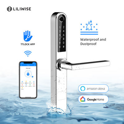 Cerradura de puerta teledirigida inoxidable completamente equipada de WiFi Bluetooth de la cerradura de puerta del código del acero