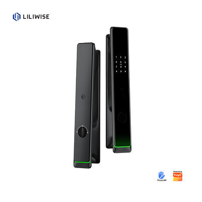 Enlace de contraseña bimétrico de Liliwise Tuyawifi Huellas Dactilares eléctricos digitales Cerradura Electrónica Inteligente cerraduras de puertas inteligentes