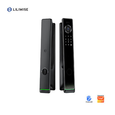 Liliwise Bloqueo de huellas dactilares a prueba de agua Blokeo inteligente Tuya Reconocimiento facial Wifi 3D Bloqueo de puerta inteligente con cámara Wifi