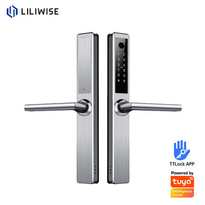 Cerradura inteligente de acero inoxidable inoxidable de Liliwise Tuya Ttlock Wifi Cerradura de puerta inteligente sin llave con fuego