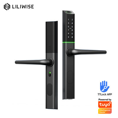 Posición del cilindro ajustable de Liliwise Cerraduras inteligentes ultra delgadas Cerraduras inteligentes electrónicas digitales de aluminio para 72mm 85mm 90mm 92mm