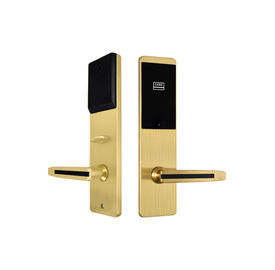 Sistema de tarjeta electrónico elegante de oro de las cerraduras de puerta del hotel de la seguridad RFID