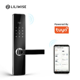 Control sin llave de Tuya TTlock de la cerradura de puerta de la huella dactilar de la cerradura inteligente de la puerta para las cerraduras de puerta de madera caseras