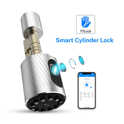 La seguridad Bluetooth APP toma las huellas dactilares la cerradura de puerta biométrica del cilindro de Smart