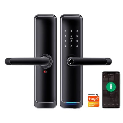 Puerta de cerradura automática de la huella dactilar de WiFi de Digitaces del teclado principal biométrico del cordón con el App de Tuya