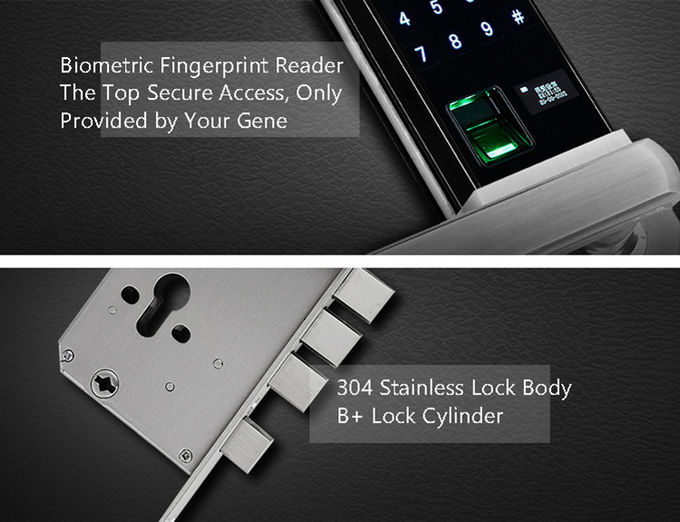 Cierre electrónico de Digitaces de las cerraduras de puerta de la seguridad residencial que resbala con llave 2