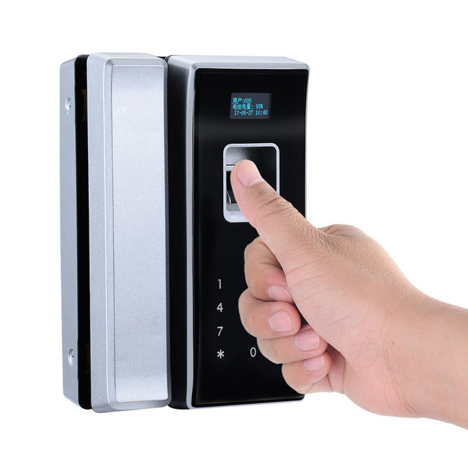 La huella dactilar de cristal de Smart Card de la cerradura de puerta de la pantalla táctil de Digitaces desbloquea para el departamento comercial 2