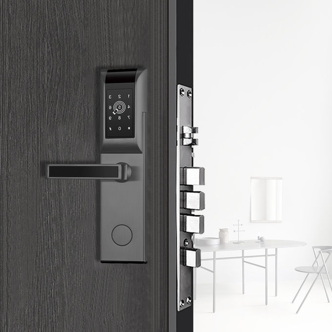 La cerradura de puerta negra más barata de Digitaces Bluetooth WiFi para el apartamento 1