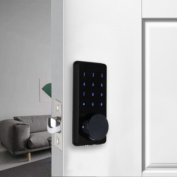 Cerradura negra elegante Digital automática Bluetooth electrónico de la aleación del cinc teledirigido 1
