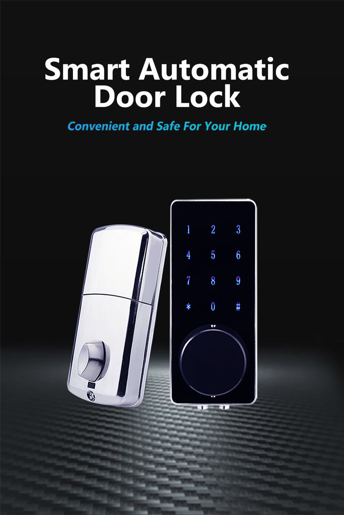 La cerradura de puerta negra del código del Deadbolt Airbnb WiFi Bluetooth APP maneja el sistema 0